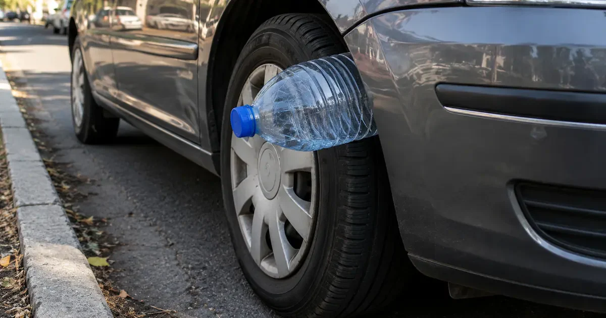 De 'fles-methode': Waarom criminelen dit object bij je autoband plaatsen