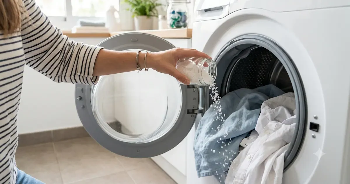 Grove zeezout in de wasmachine: een goedkope hack voor schonere kleding