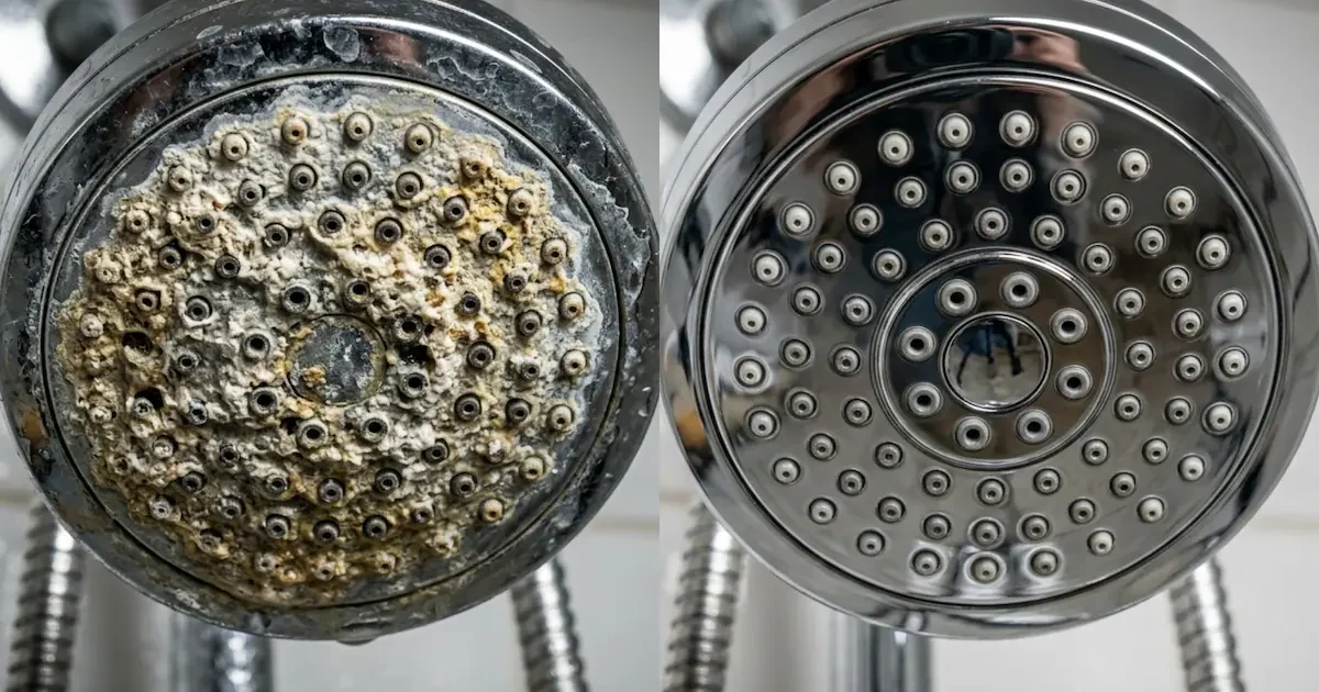 Kalk in je douchekop? Met dit goedkope middel is het zo opgelost