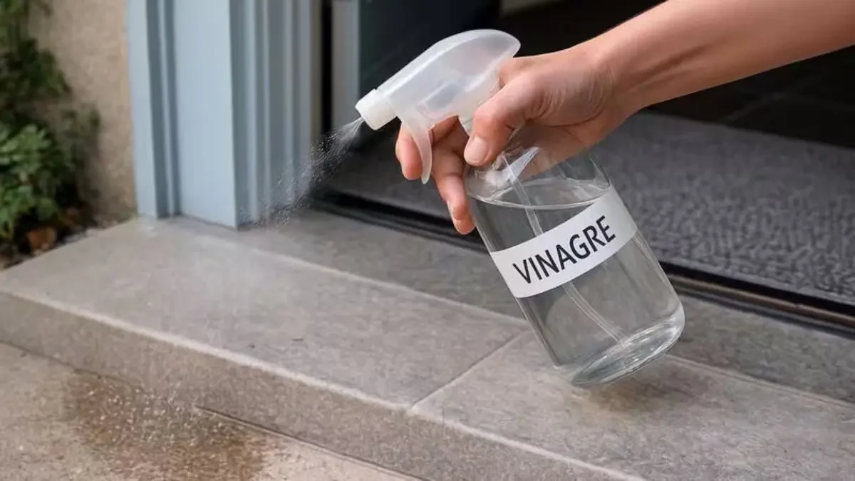 Se insta a los españoles a rociar vinagre en la puerta de entrada una vez per semana este verano: por qué y para qué sirve